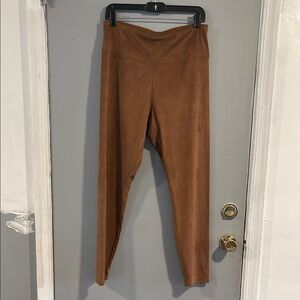 Soft Surroundings Brown Suede Leggings Size M‎